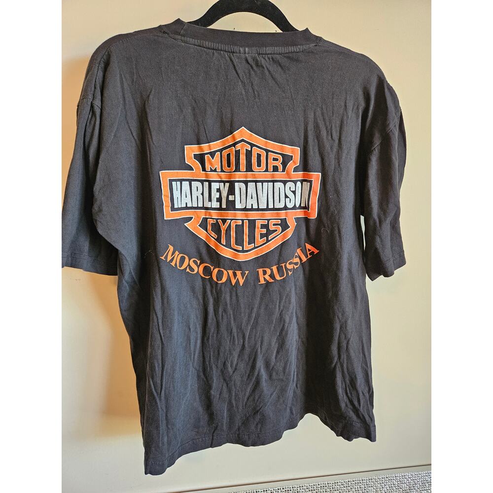 Vintage Harley-Davidson Moscow, Russia T-Shirt - Picture 4 of 6